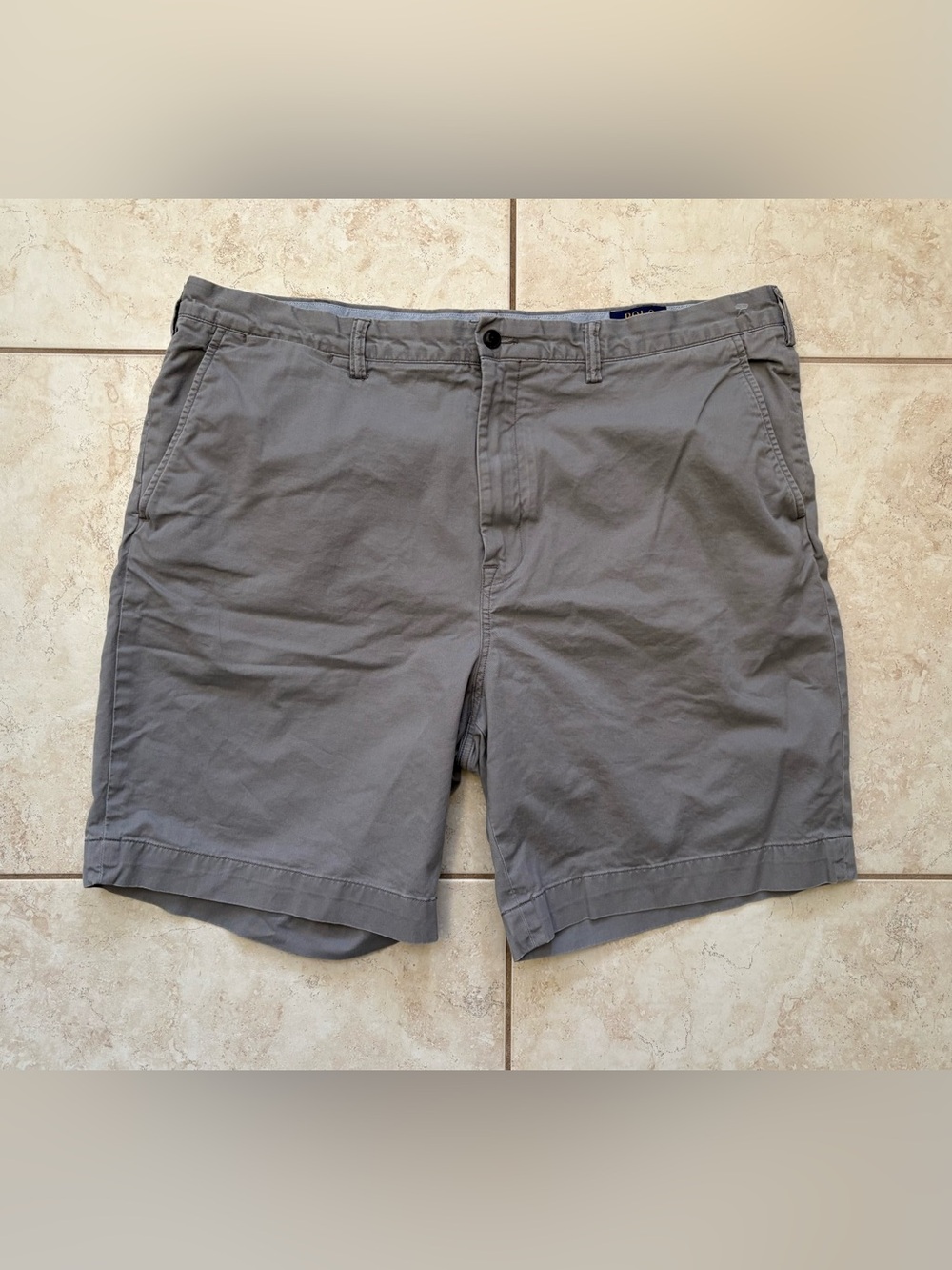 Polo Ralph Lauren Gray Chino Shorts Men's Size 40 Classic Fit Casual Cotton